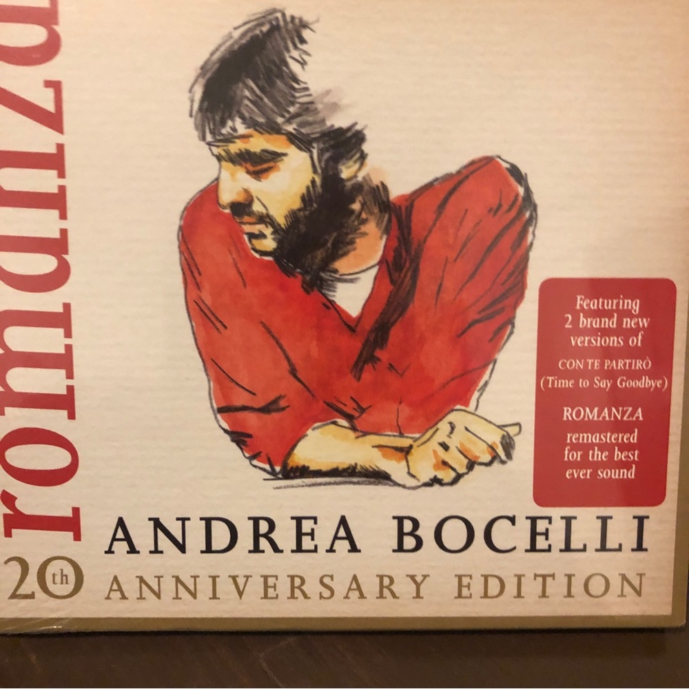 New Sealed Andrea Bocelli “Romanza”20th Anniversary Edition (CD, 2016)